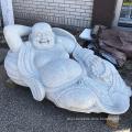 Large granite sitting laying Buddha Statue